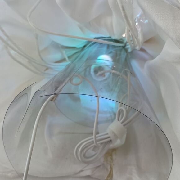 Fiber Optic Angel Tree Topper Gold Table Display Light Up Multi Color Christmas. - Picture 8 of 16